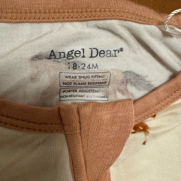Angel Dear 2-Way Zipper 1-pc Convertible Bamboo Pajama 18-24 M in Horse Print - Picture 2 of 6